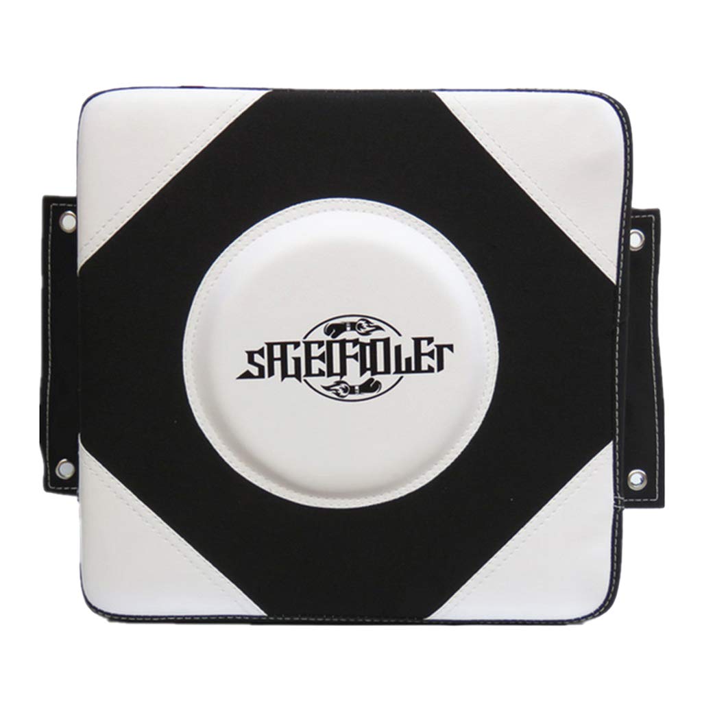 SM SunniMix Wand Schlagkissen Schlagpolster Punch Pad Boxpratzen Trittkissen für Boxen Kickboxen Kampfsport - Schwarz Weiß, L