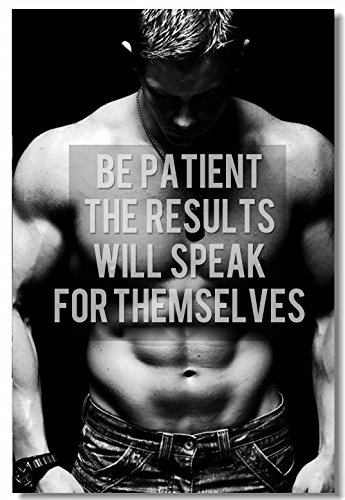1x Poster Fabric Bodybuilding Men Girl Fitness Workout Quotes Motivational Inspiration Muscle Gym Font 35.5x23.5