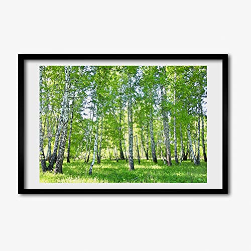 Tableau de bouleau 60x40 cm idéal pour instaurer une ambiance zen dans votre salon moderne