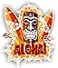 Sticker Autocollant Aloha Surf Hawaii