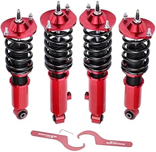Coilovers with 24 Way Adjustable Damper for Mazda Miata MX5 MX-5 NA 1989-2005 SE/LE/STO/LS/M Edition Convertible 2D, Spring Shock Absorber Suspension Coil Struts Amortiguador Lowering Kit by 1-3”