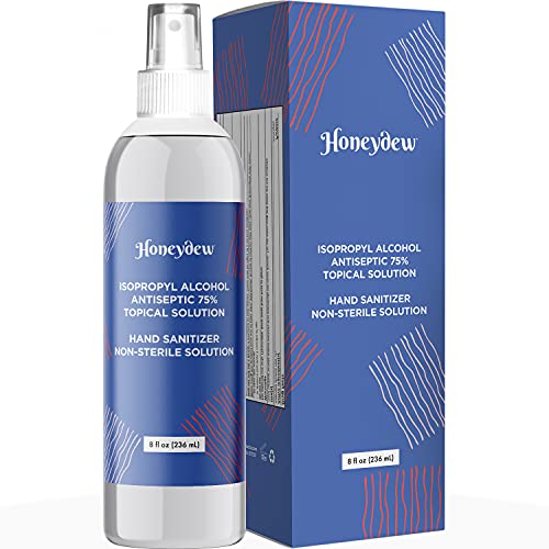 75% Alcohol Hand Sanitizer Spray - Hand Sanitizer with Alcohol Antiseptic Spray - Isopropyl Alcohol Based Hand Sanitizer Spray Hand Cleaner - 8 oz (236 ml)