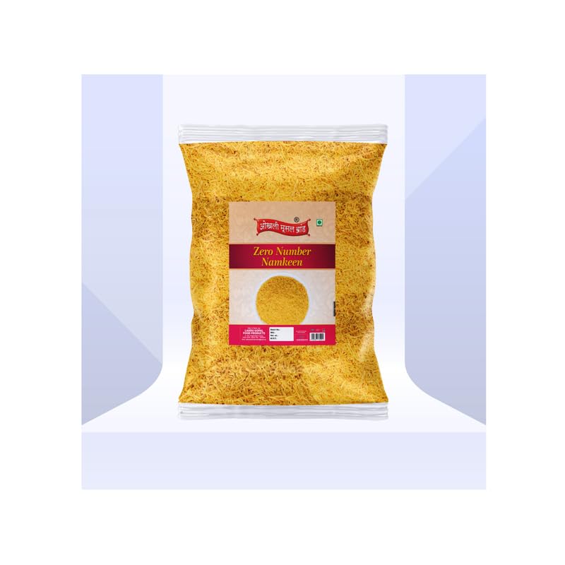 Image of OKHLI MUSAL BRAND Nylon Sev Smooth Slims Crispy Taste Namkeen | Zero Number Namkeen Sev | Ghar Jaisi Hi Namkeen | Healthy Snacks | Every Day Chaat Snacks Namken | Traditional Indian Snacks-250g*3Pack
