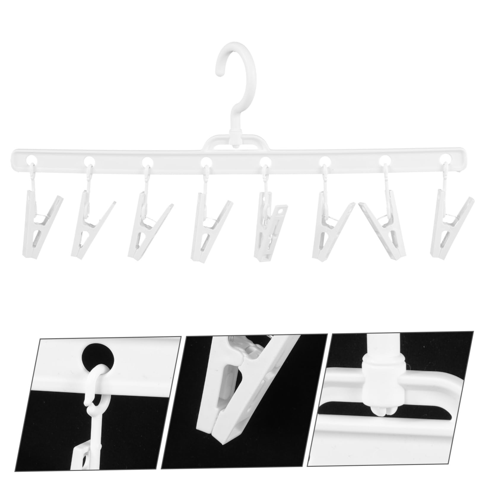 MAGICLULU 4piezas Organizador De Sombreros Multifuncional Colgador De Clips Soporte De Almacenamiento Para Bufandas y Accesorios Para Armarios