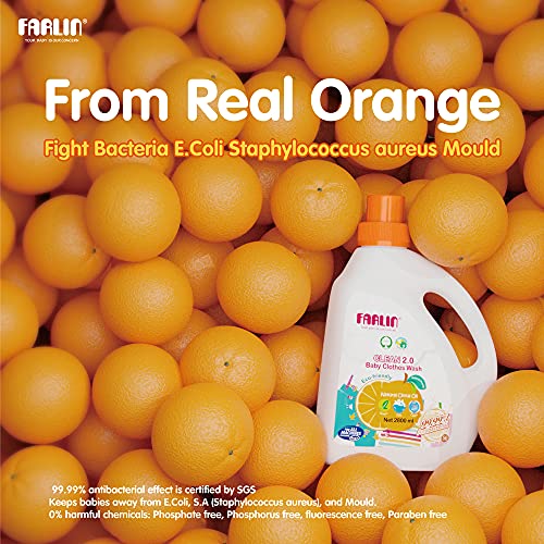 Image of Farlin CB-40001 Baby Clothing Detergent 2800ml - Gentle, hypoallergenic formula specially designed to clean baby clothes safely and effectively