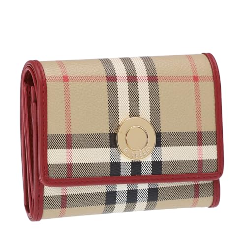 BURBERRY バーバリー 赤 レッド 三つ折りサイフ 8018960 コンパクトウォレット 財布 ブランド バーバリー BURBERRY 三つ折り財布 レディース レッド 8018960 A1460
