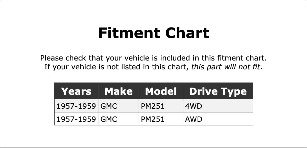 Front Manual Transmission Seal Compatible With GMC PM251 1957 1958 1959 PC-444968
