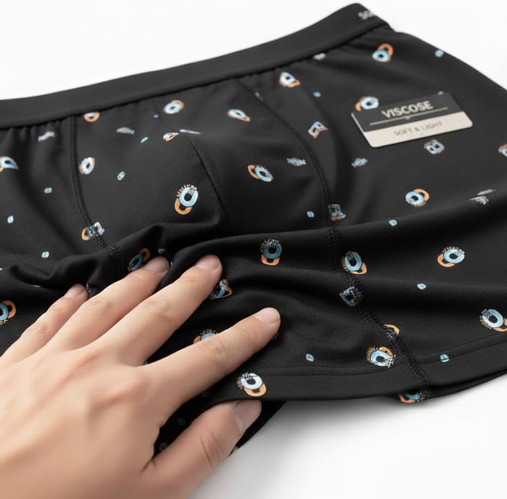 Men's Boxer Briefs 6-Pack, Cotton Stretch Underwear with 3D Support Pouch for All-Day Comfort - Image 3