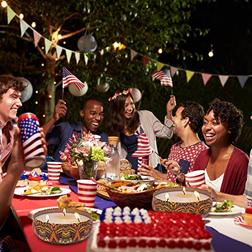 シトロネラキャンドル 屋外 大芯3本 13.5オンス 大豆ワックス 虫除け キャンドル 屋外パティオポーチ用 3個パック [2]