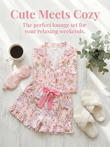 Image of KevaMolly Women Novelty Knotted Candy Cane Christmas Pajama Set