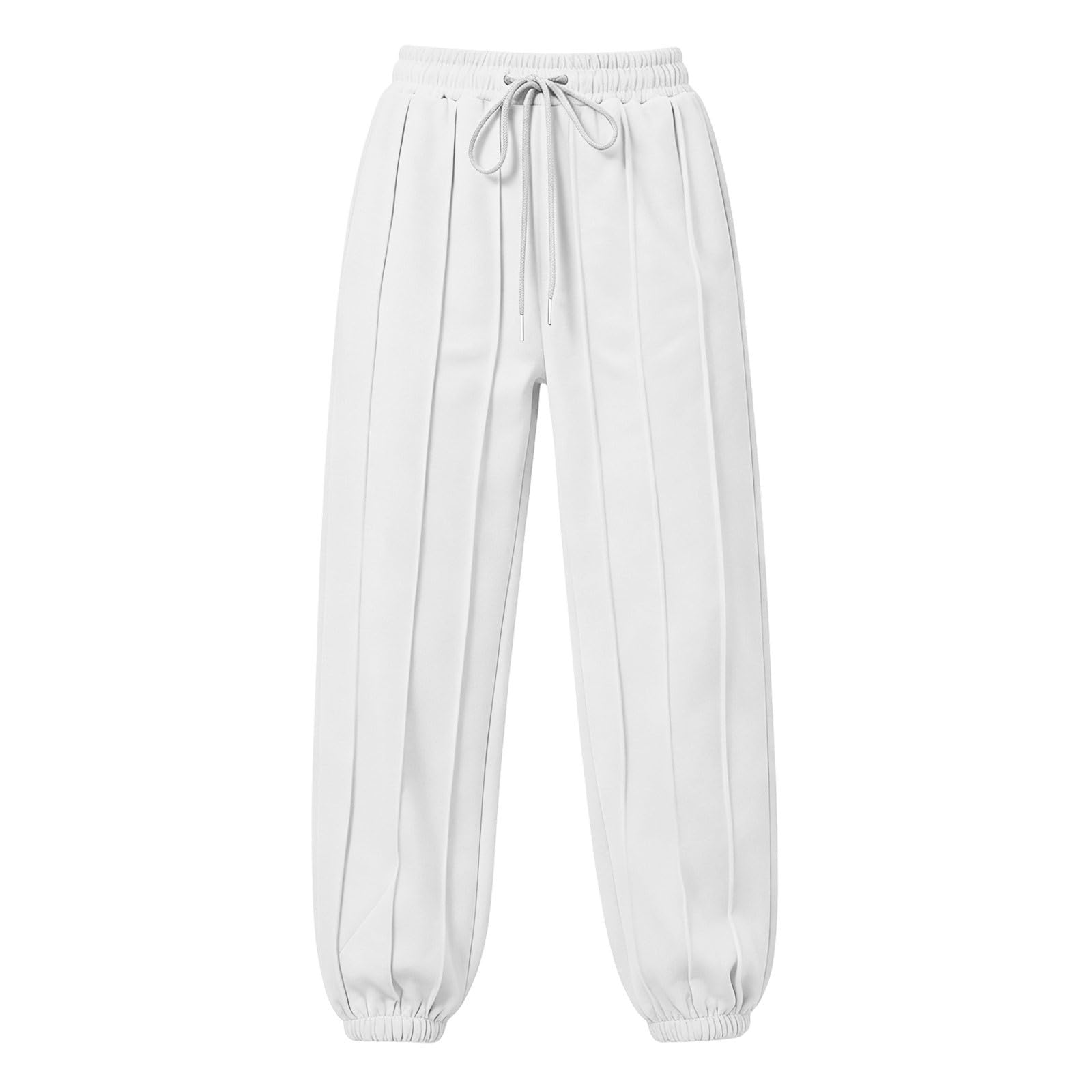 Pantaloni da Jogging Donna Pantaloni da Corsa con Elastico in Vita Pantalone Tuta Donna con Tasche e Coulisse Comodi Causal Pants Sportivi a Gamba Larga Pantalone Baggy per Allenamento e Fitness