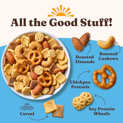 Image of Catalina Crunch Protein Snack Mix | 10g Protein, 1g Sugar per Serving | Good Source of Fiber, Gluten Free | Creamy Ranch, 5.25 Ounce Bag (Pack of 5) - Packaging May Vary | 10g Protein, 1g Sugar per Serving, Good Source of Fiber, Gluten Free, Packaging May Vary