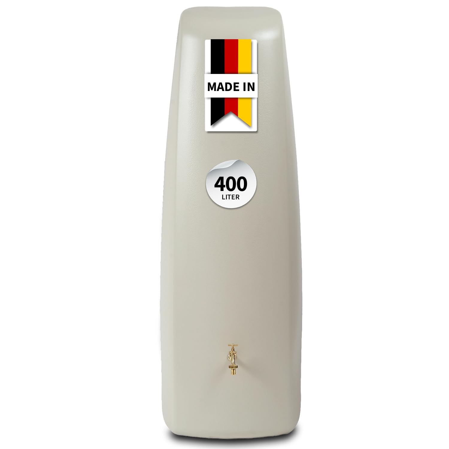GARANTIA Elegance Regentonne 400 Liter sandbeige Wandtank, Wassertank