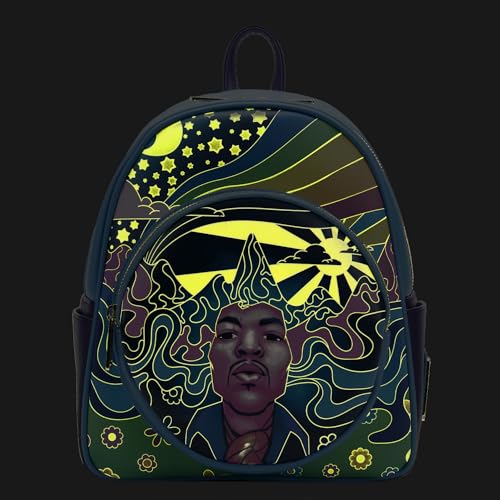 Loungefly Jimi Hendrix Psychedelic Landscape Zip MINI Backpack4