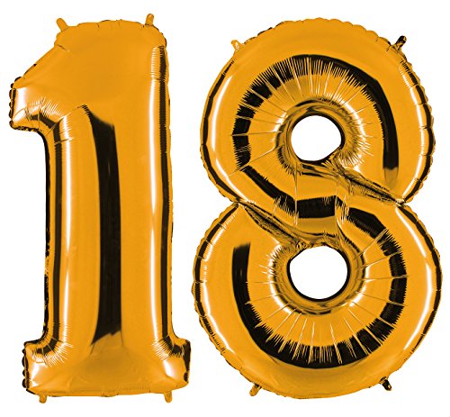 Preisvergleich Produktbild PartyMarty Set-HB Riesenzahlen #18 Gold
