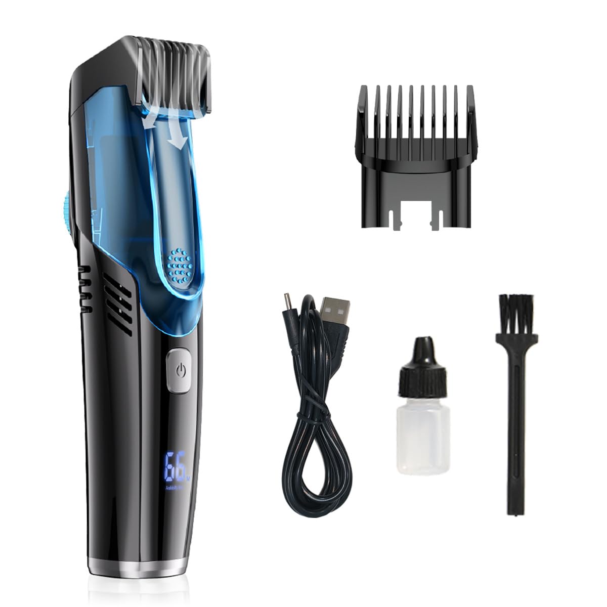 karivo Das Original - CleanCut One Vakuum Bartschneider für Herren – einstellbarer elektrischer Rasierer mit 20 Längeneinstellungen, kabellos und ideal als Friseurgeschenk