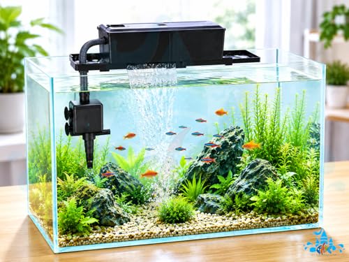 Image of FAH WP-3880F TANK TOP FILTER Sobo Power 40W| Max Flow: 2500L /H | 3ft n Above Aquarium | For Super Cleaning with inchFREE inch Cotton Pad (submersible)
