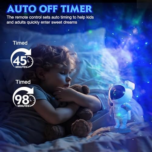 Image of Panda Silicone Night Lamp for Kids, Rechargeable Touch LED Light with 7 Color Changing Modes, Cute Teddy Bear Bedside Lamp, Birthday Gift for Girls & Boys (Astronaut Galaxy Projector)