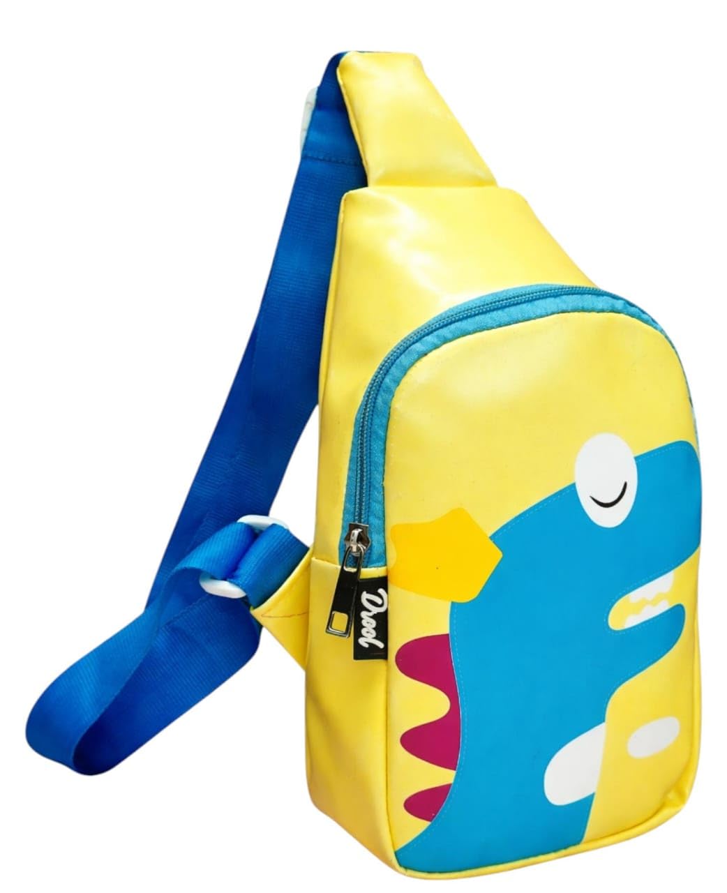 Kids Cartoon Dinosaur Sling Bag – Cute Yellow Crossbody Shoulder Bag with Adjustable Strap for Boys & Girls Lightweight Crossbody Side Bag for School, Travel & Picnic, Return Gifts-image-33