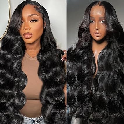 24 Inch Body Wave Lace Front Wigs Human Hair 13x4 Lace Front Wigs Human Hair Glueless Wigs Human Hair Pre Plucked Frontal Wigs Human Hair for Women 150% Density Body Wave Wig with Baby Hair