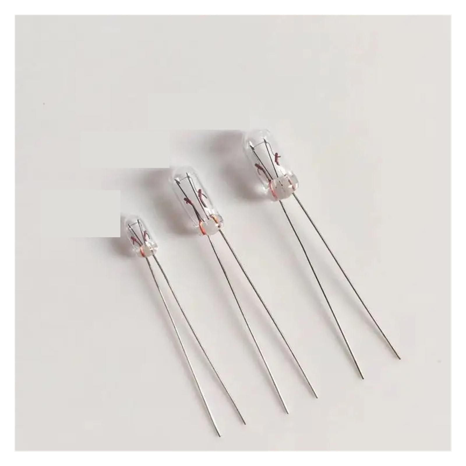 DYYK 20pcs 3V 6V 9V 12V 24V Mini Indicator Bulb 3mm/4mm/5mm Lamp Light Bulb Edison Incandescent Filament Rice Bulb (Color : 12V, Size : 10PCS_3MM)