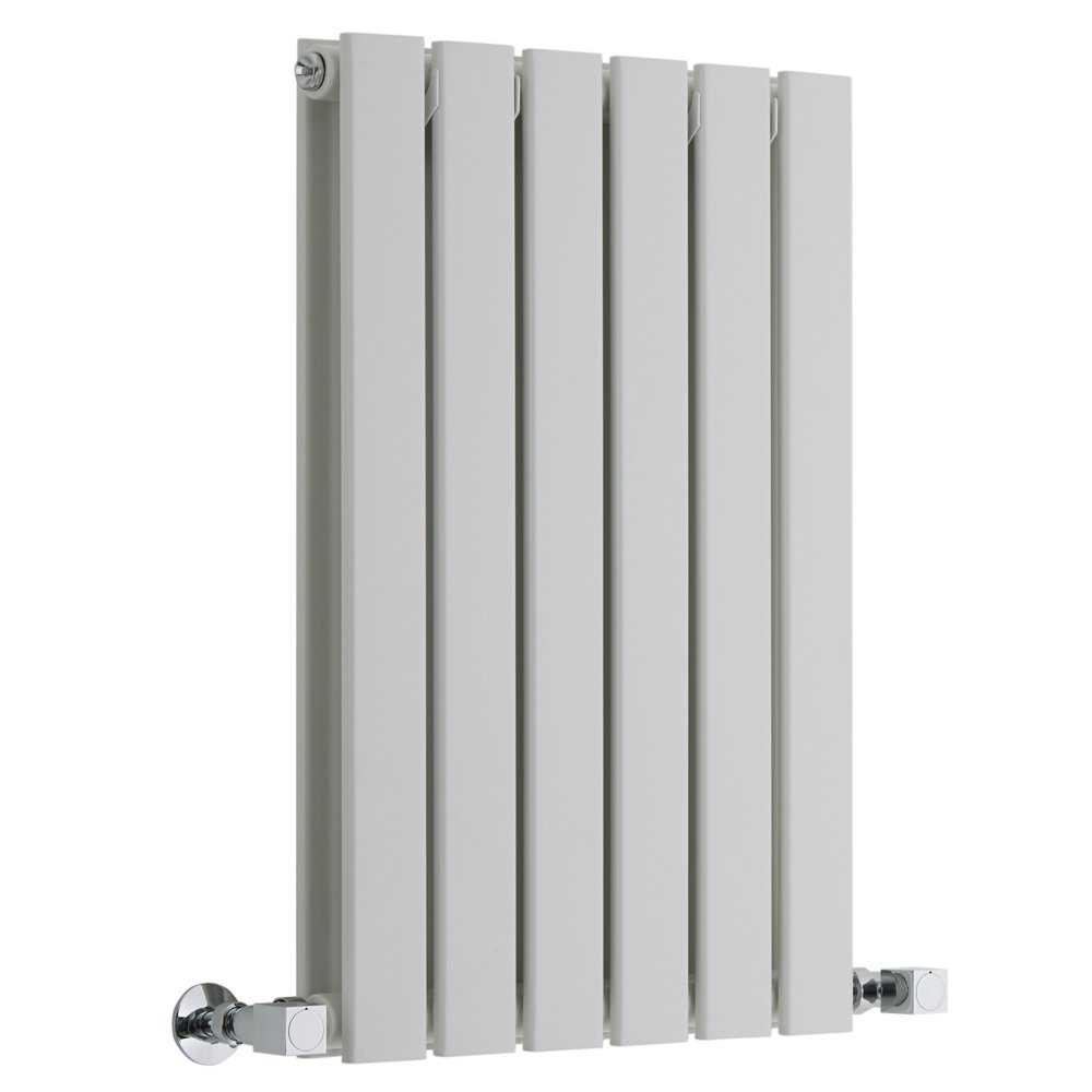 Milano White Alpha Horizontal Double Flat Panel Radiator - 635Mm X 420Mm