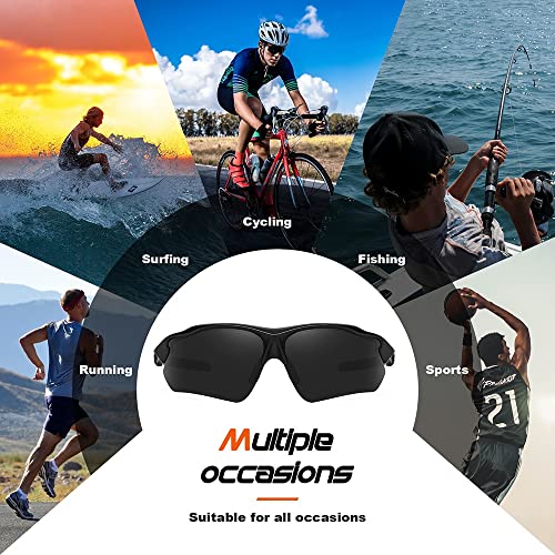Faguma Polarized Sports Sunglasses For Men Women Fishing Cycling Running Golf Motorcycle Uv400 #TOP4