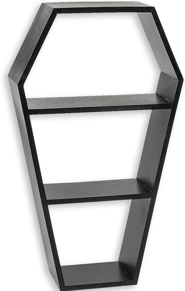 Fun Express Coffin-Shaped 2-Shelf Halloween Decoration