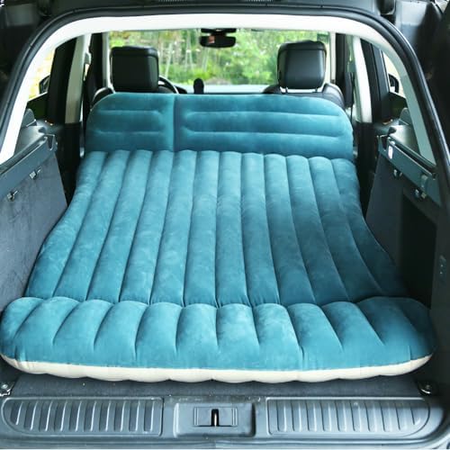 SUV RV MPV Car Air Mattress, Inflatable Thickened Airbed with Car Pump