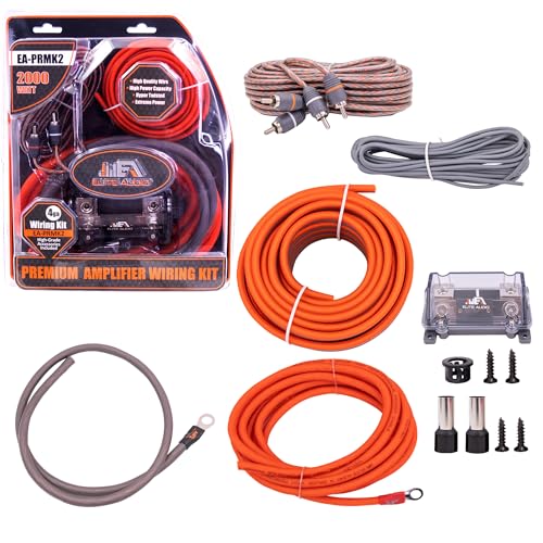 Elite Audio EA-PRMK2 4 Gauge Amplifier Wiring Kit