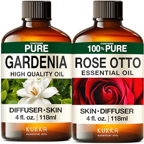 Set de Aceites Esenciales Gardenia y Rosa para Difusor