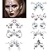 Viso Gemme, 8 Pcs Gioielli Adesivi Viso, Strass Viso Gemme Adesivi, GuKKK Viso Gemme Bellezza Decorazione Adesivo, Gemme Decorative Viso Glitter, Gemme Adhesive Strass per Viso Temporanei Tattoos