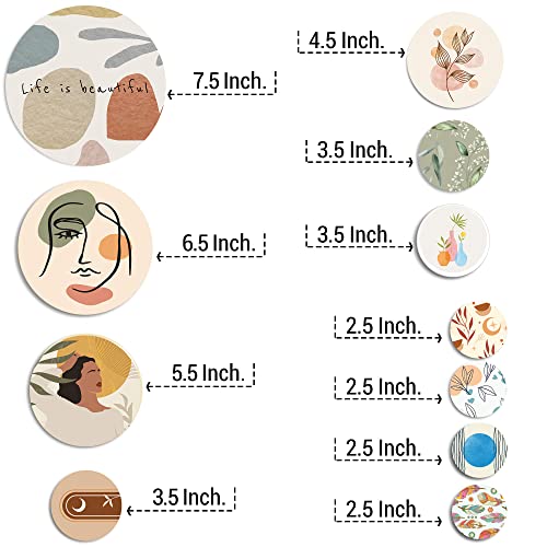 Image of IT2M Wooden Wall Decor Set of 11 Multicolour - SPW10