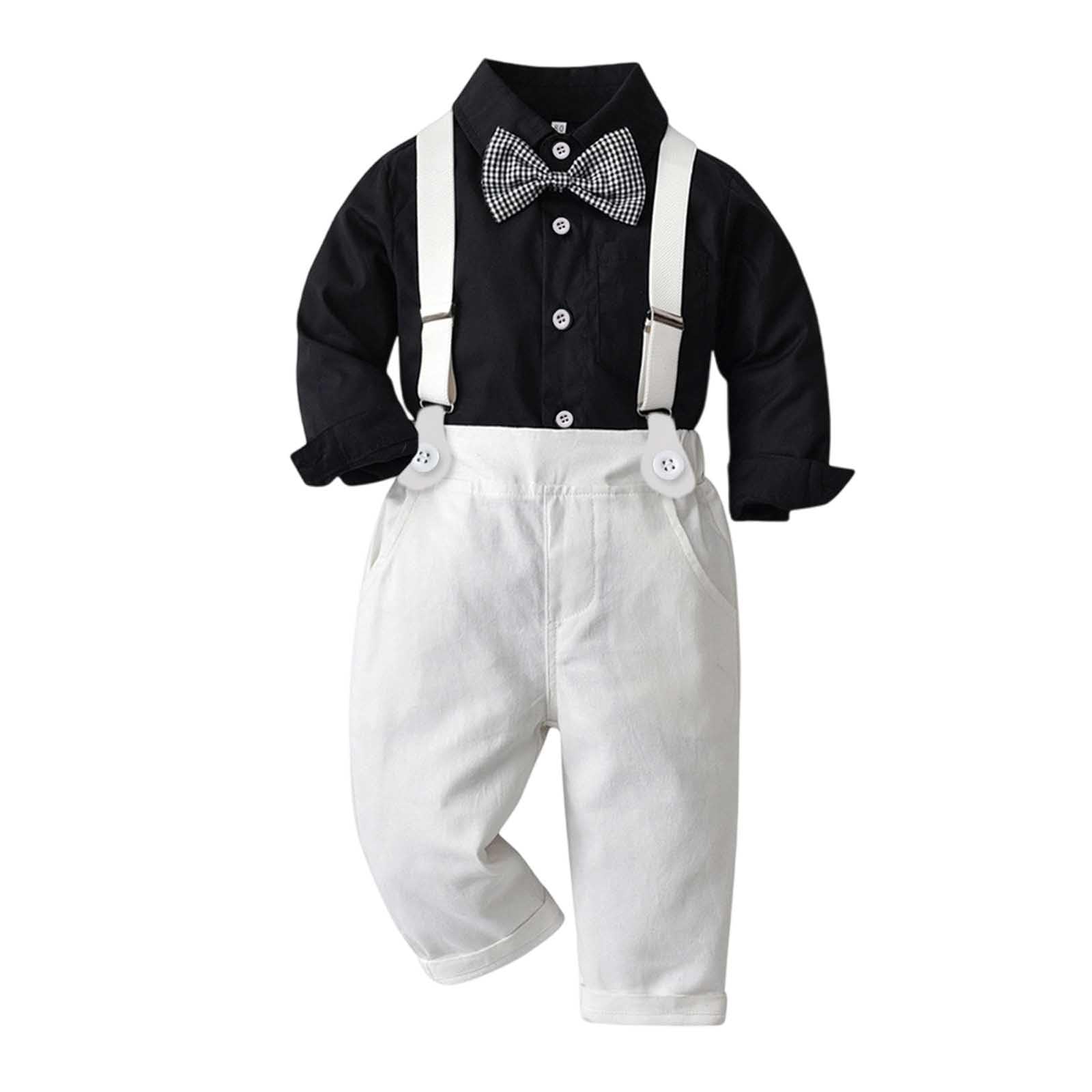 Set tinta unita maniche lunghe e pantaloni, look classico per bambino.