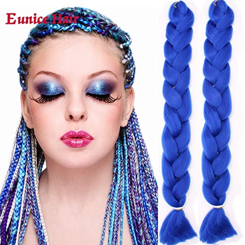 6 Packs Eunice Jumbo Braids Coloré 41 Pouces Synthétique Kanekalon Extensions de Cheveux pour DIY Crochet Box Tressage 165 g/PC Cover