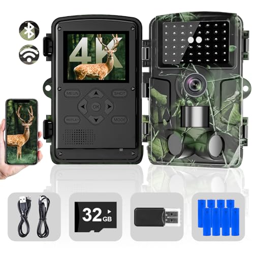 Lutranstra Cámara de Caza 4K/60MP Gran Angular IP66