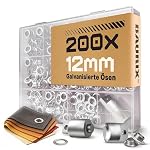 BAURIX – BAURIX® 200 Ösen Ø12 mm für TALOS Zange – Planen, Markisen &