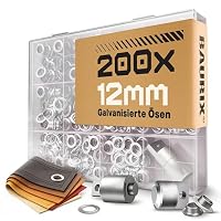 BAURIX – BAURIX® 200 Ösen Ø12 mm für TALOS Zange – Planen, Markisen &