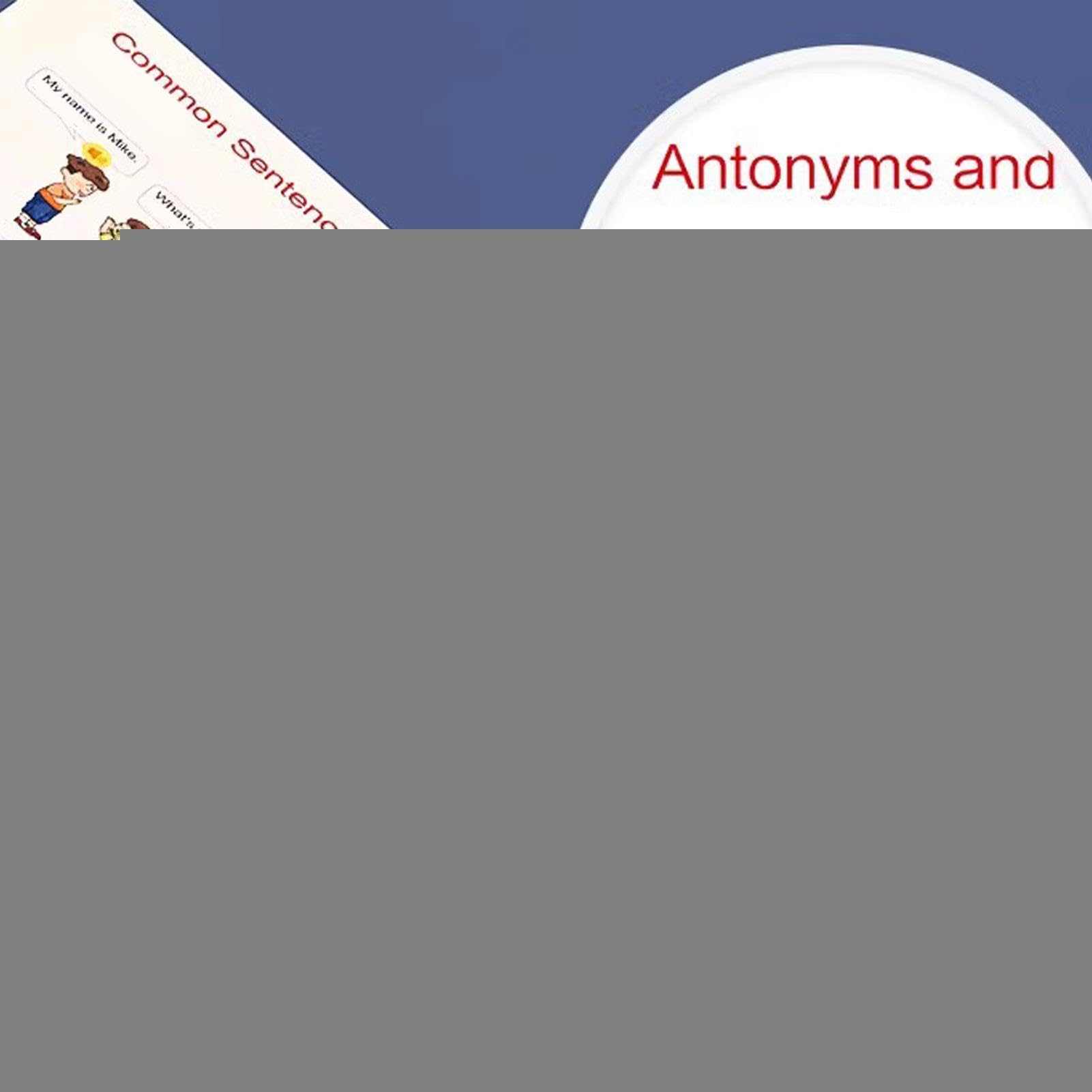 Genérico Libro parlante de Aprendizaje de inglés,18 Temas con Actividades de expresión,Libro de Audio en inglés para niños - Educativo para Preescolares y Educación Infantil