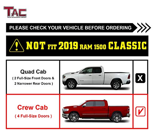 Estribos TAC para RAM 1500 Crew Cab 2019-2026 negro miniatura 3