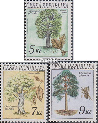 Prophila Collection Repubblica Ceca Michel.-No..: 23-25 (Completa Edizione) 1993 Natura (Francobolli per i Collezionisti) Piante / Funghi
