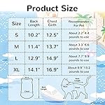 4 Pack Dog Shirts Dog Tank Tops Cute Pattern Cat Dog Summer Vest Shirt Dog Stripe Sleeveless T-Shirt Pet Soft Breathable Clothes for Cats Small Medium Dogs S - Image 3