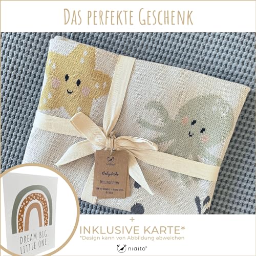 Nidito Meer-Tiere Bio-Baumwoll Babydecke GOTS – Bild 6