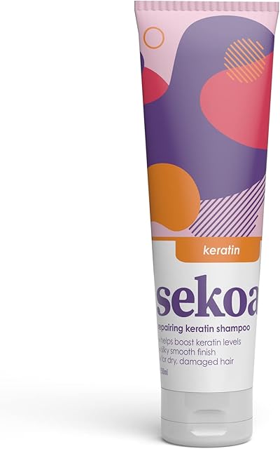 Amazon Brand - Sekoa Keratin Shampoo 250ml, With Naturally Active Keratin, Repairs and Strengthens