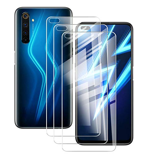 [3-Pack] for Oppo Realme 6 Pro Screen Protector,HHUAN 9 Hardness Anti-Scratch Tempered Glass Screen Protector,Bubble Free Tempered Glass Protective Film for Oppo Realme 6 Pro (6.6
