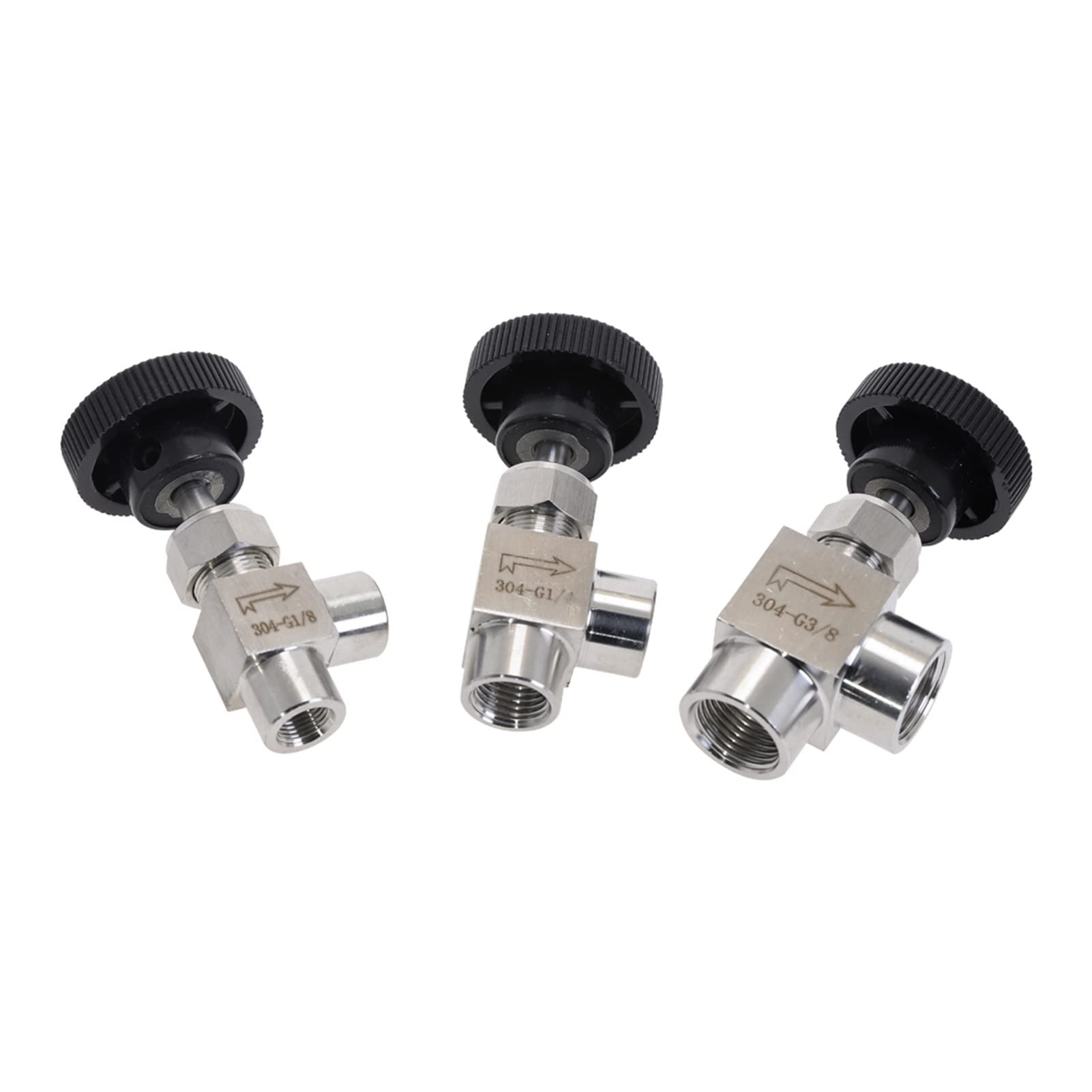 Valvola Ad Ago In Acciaio Inox 304 Da 1/4 Di Pollice Per NPT Femmina A - Foto 13