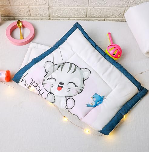 Image of Novo Baby Newborn Soft Cotton Godadi | Kids gaddi | Crib Sheet | Baby mat | Godari |Bedding Set| Matress | Bed | Baby Bedding Set for New Born (Pack of 3)