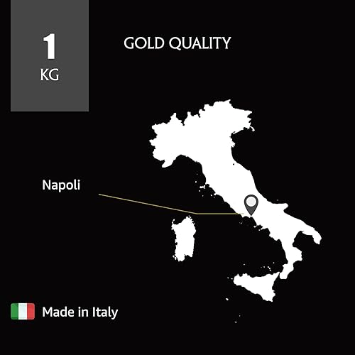 Miniatura 5 de Caffe Mercanti Oro - Granos enteros de café tostado italiano bolsa de 22 libras café Napoli Italiano tostado fresco Oro el impulso perfecto para