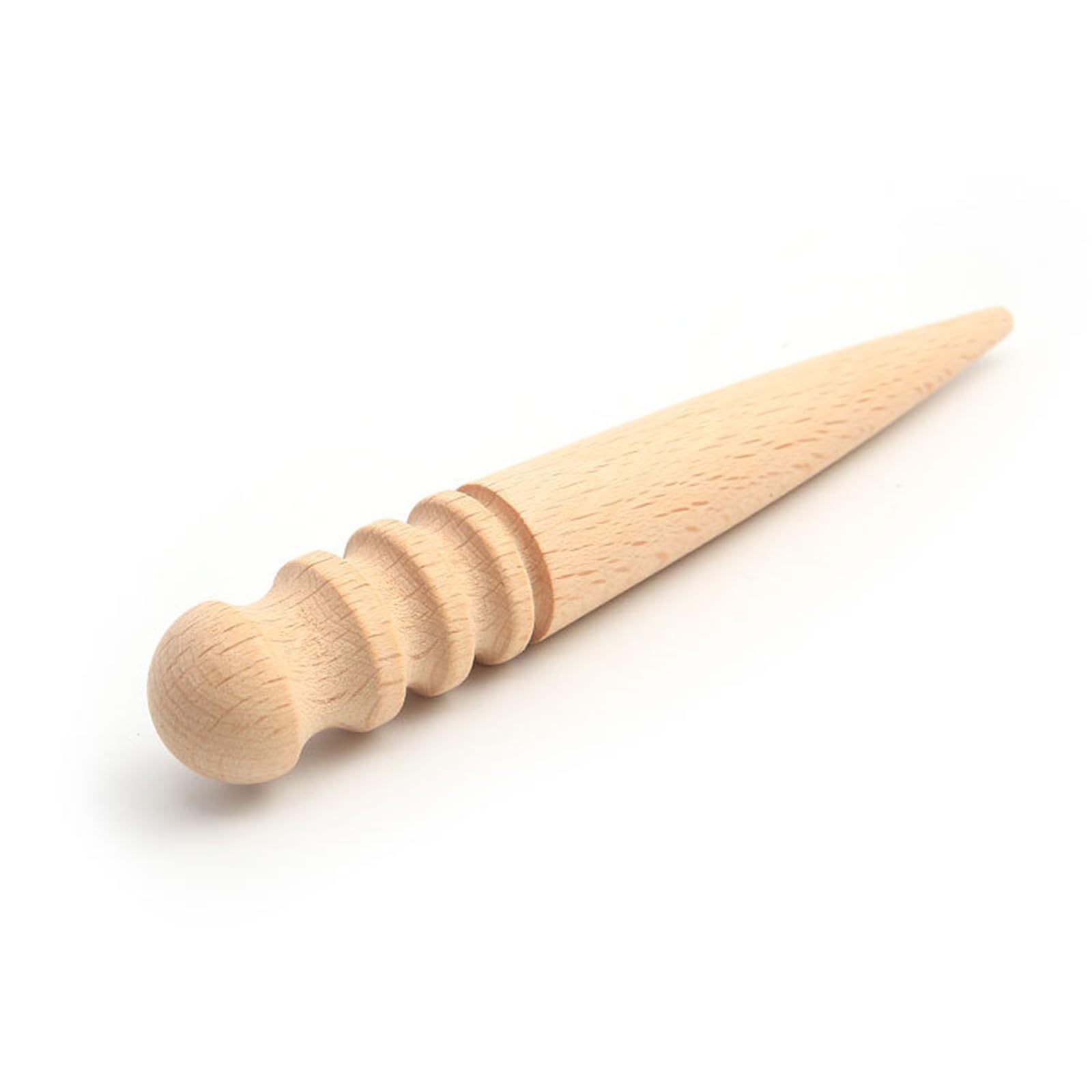 Lisseur de bordure en bois et cuir, brunissoir pour polir les bordures, le travail du cuir, outil de travail du cuir, bâton de polissage