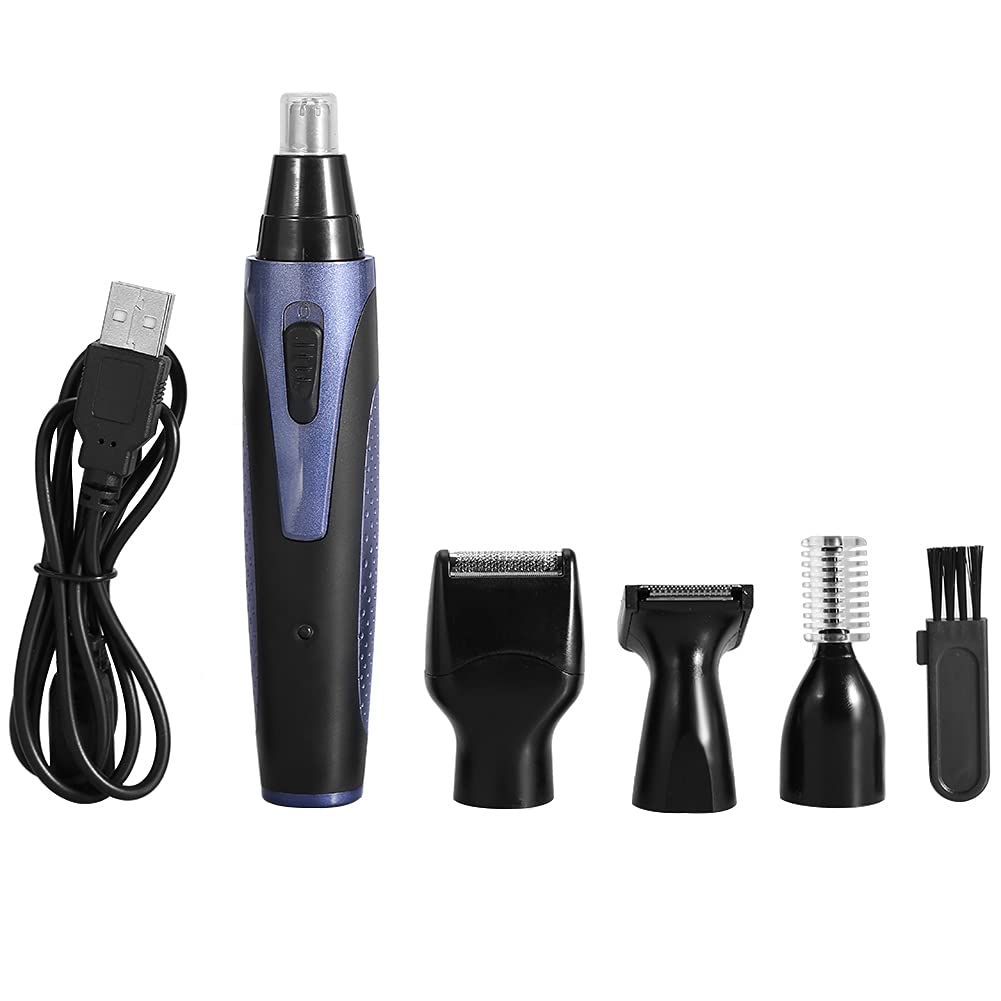 Kit de Tondeuse pour Hommes, Tondeuse de Nez pour Hommes, Ensemble de Rasoir électrique Rechargeable Automatique pour Oreilles, Nez, Barbe, Sourcils, épilation